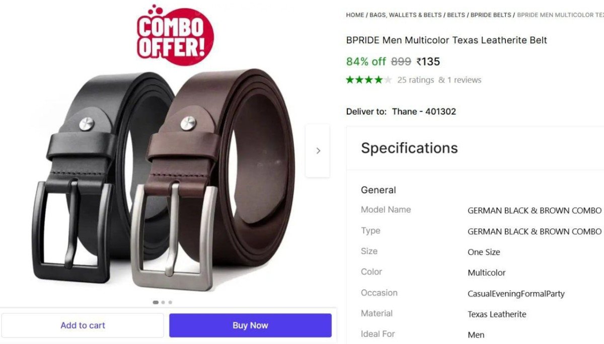 Men's Artificial Leather Belt (Pack Of 2) @ ₹135

 

More 