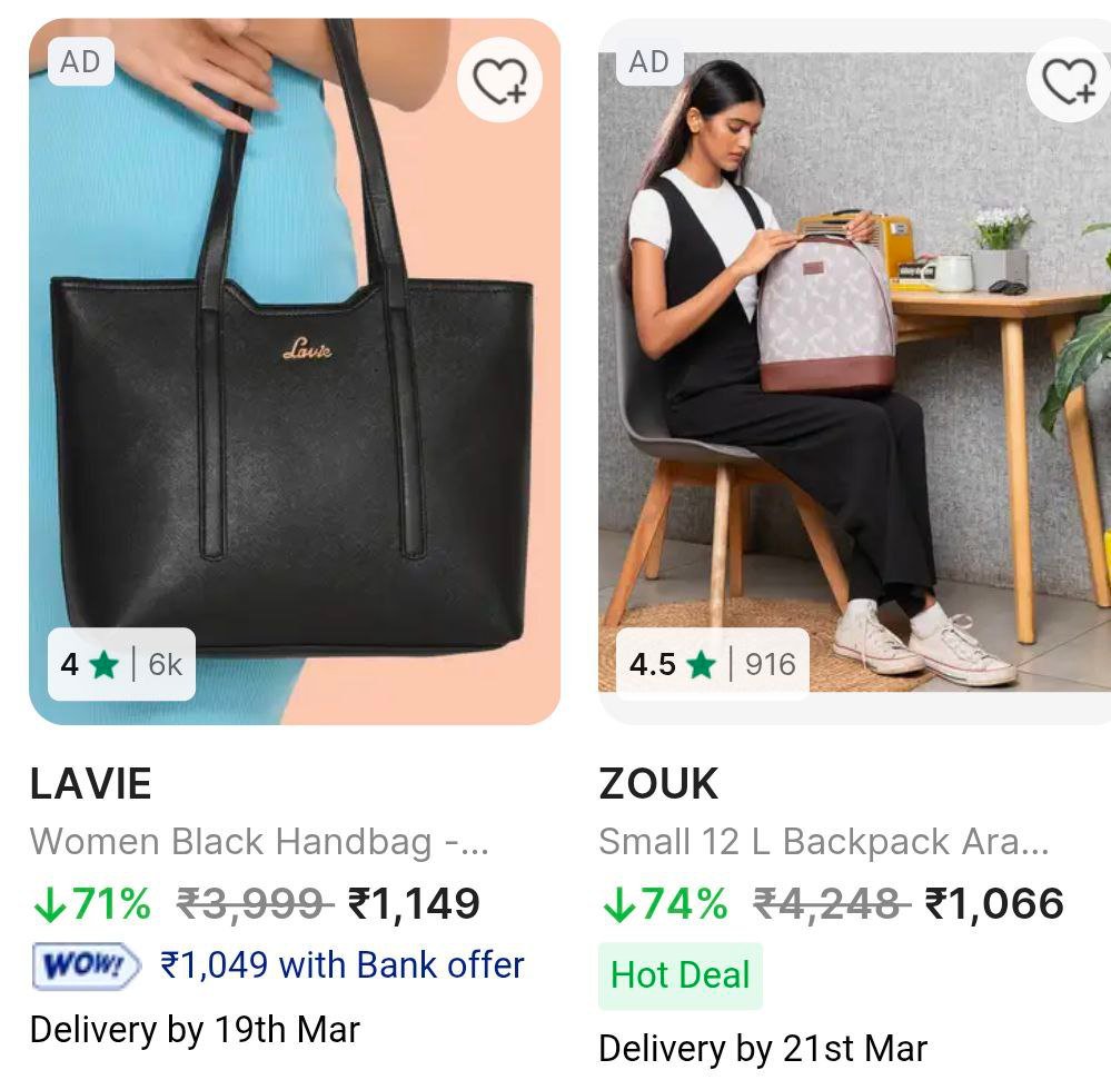 👜 Mega Bags & Backpack Deals on Flipkart 🔥

👜 Zouk 