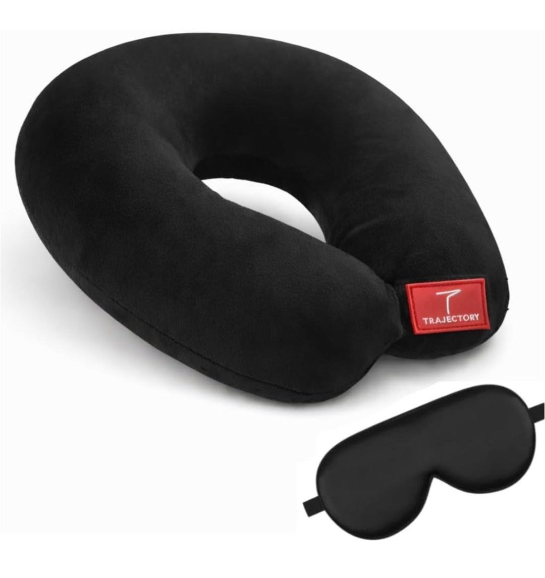 🔥🔥Trajectory Travel Neck Pillow with Sleeping Eye Mask