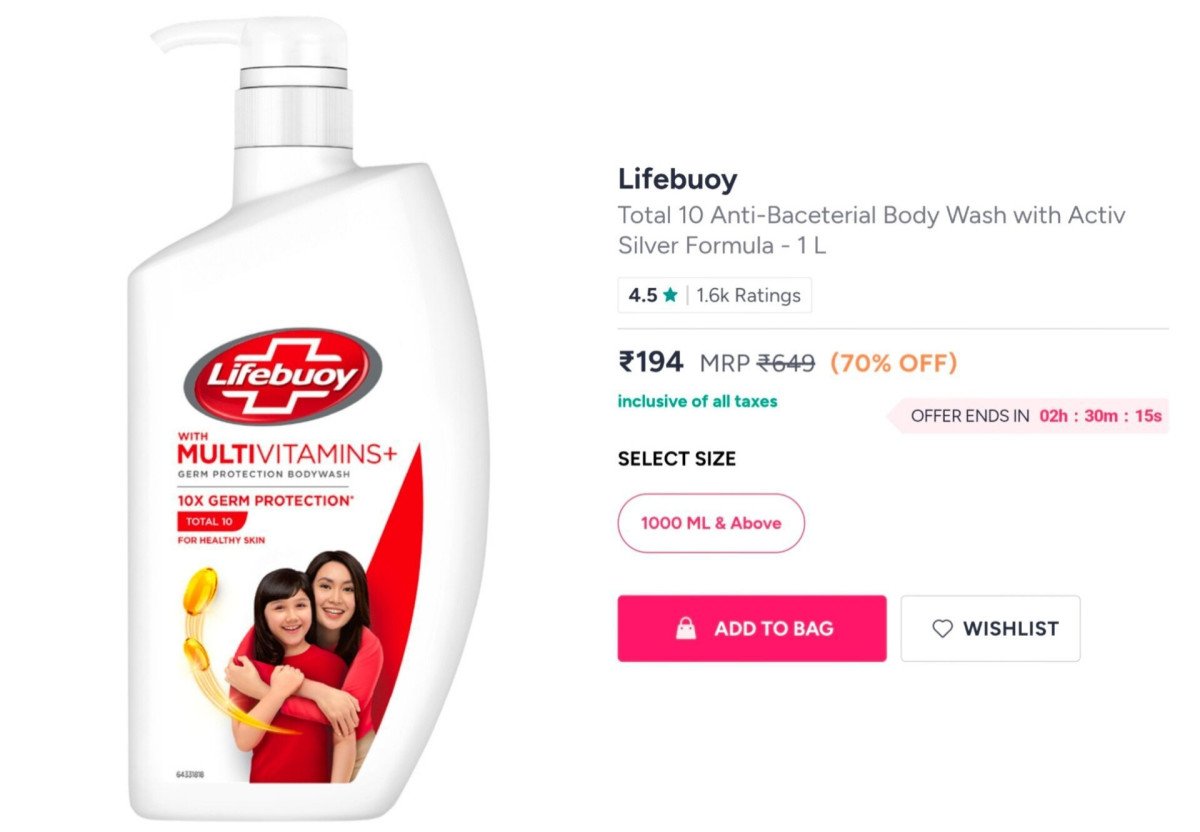 🔥Lifebuoy Body Wash - 1L at ₹194

👉

More Details �