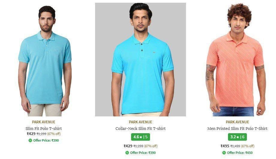 Ajio | Upto. 70% Off On Raymond, Park Avenue & Parx Clothing