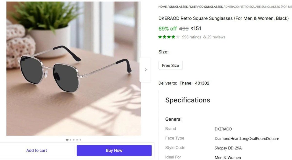 Retro Square Sunglasses at ₹151

 

More Details 👉 

�