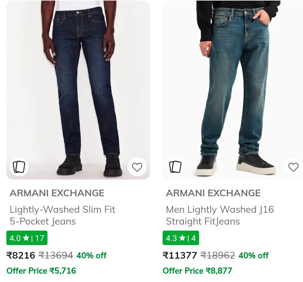 🔥AJIO Exclusive: Armani Exchange Luxe Sale — Flat 40% O