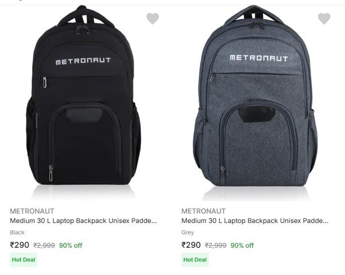 Flipkart | METRONAUT Laptop Backpack at RS.290



More Detai