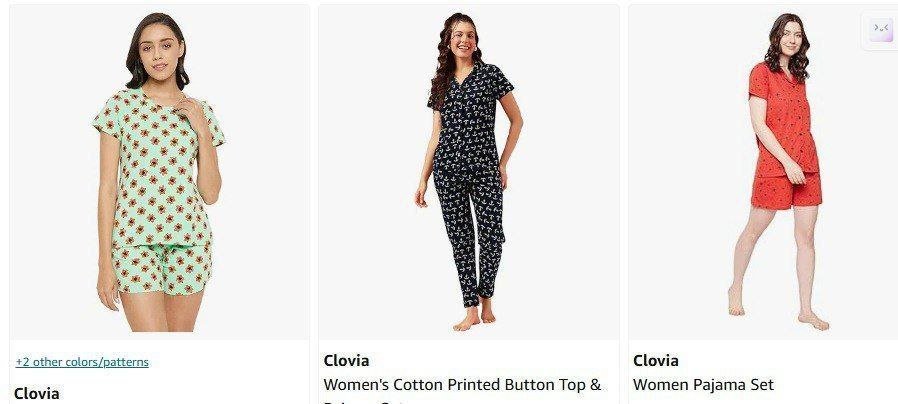 Amazon | Upto 82% Off On Clovia Women's Clothing.

Pyjama Se