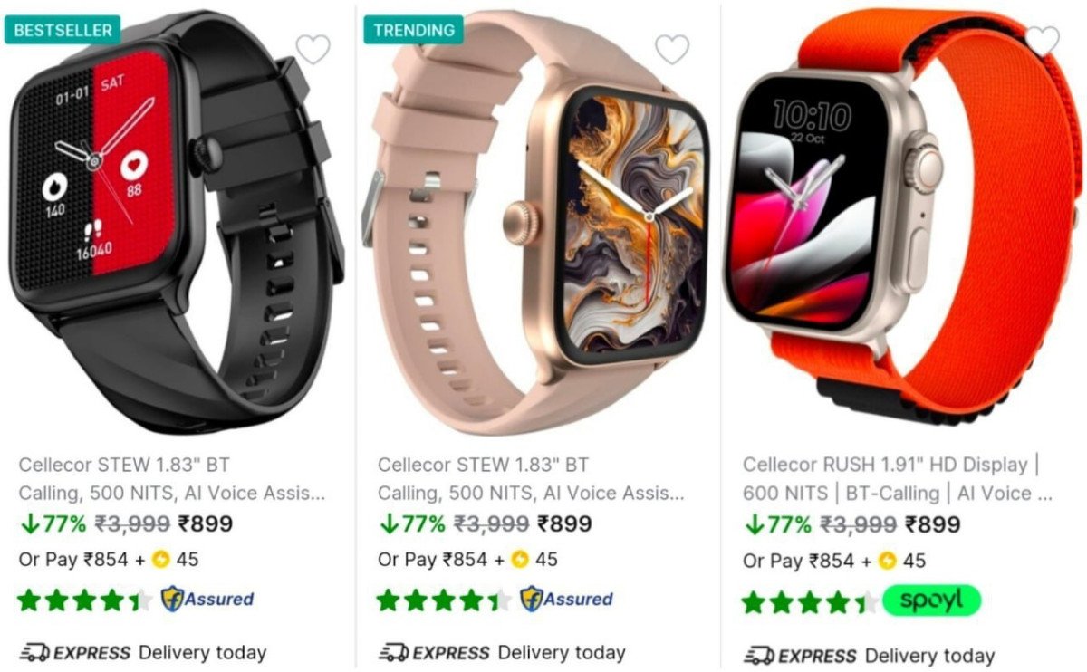 GRAB : Calling Smartwatch at ₹899



BESTSELLER || TOP RAT