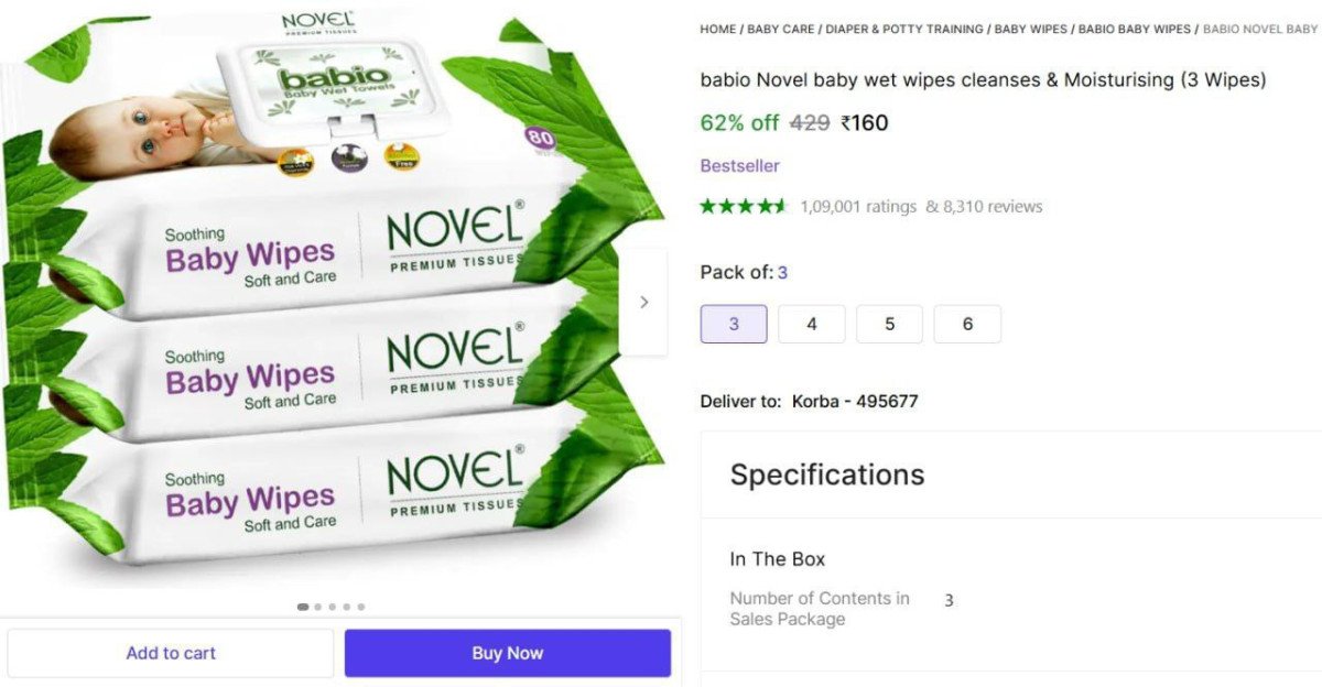 Baby Wet Wipes (Pack of 3 Wipes) @ ₹160

 

More Details �
