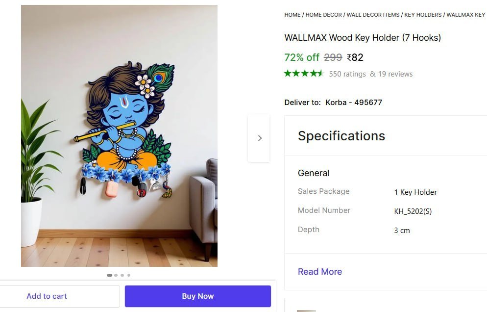 Wood Key Holder (7 Hooks) @ ₹82

👉

More Details 👉 
