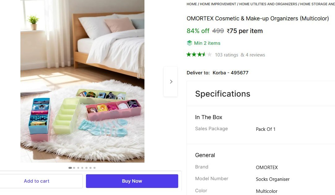 Cosmetic & Make-up Organizers (Multicolor) @ ₹75

👉

Mo