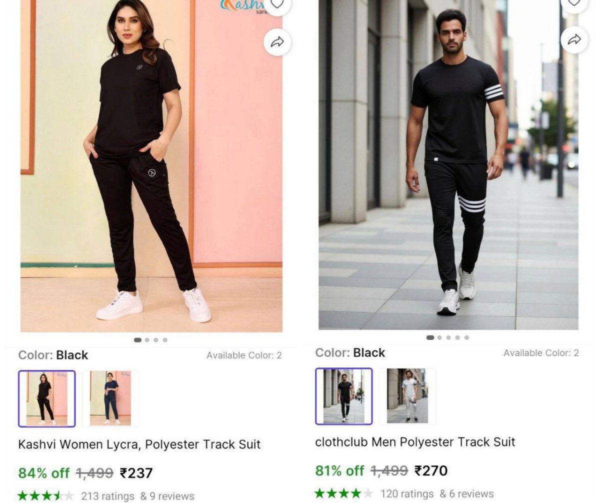 🔥  Men & Women Tracksuit @ ₹237

🔗 
🔗 

More 