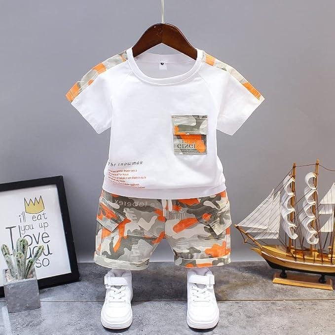 🔥🔥Googo Gaaga Boy's Cotton Printed T-Shirt with Shorts