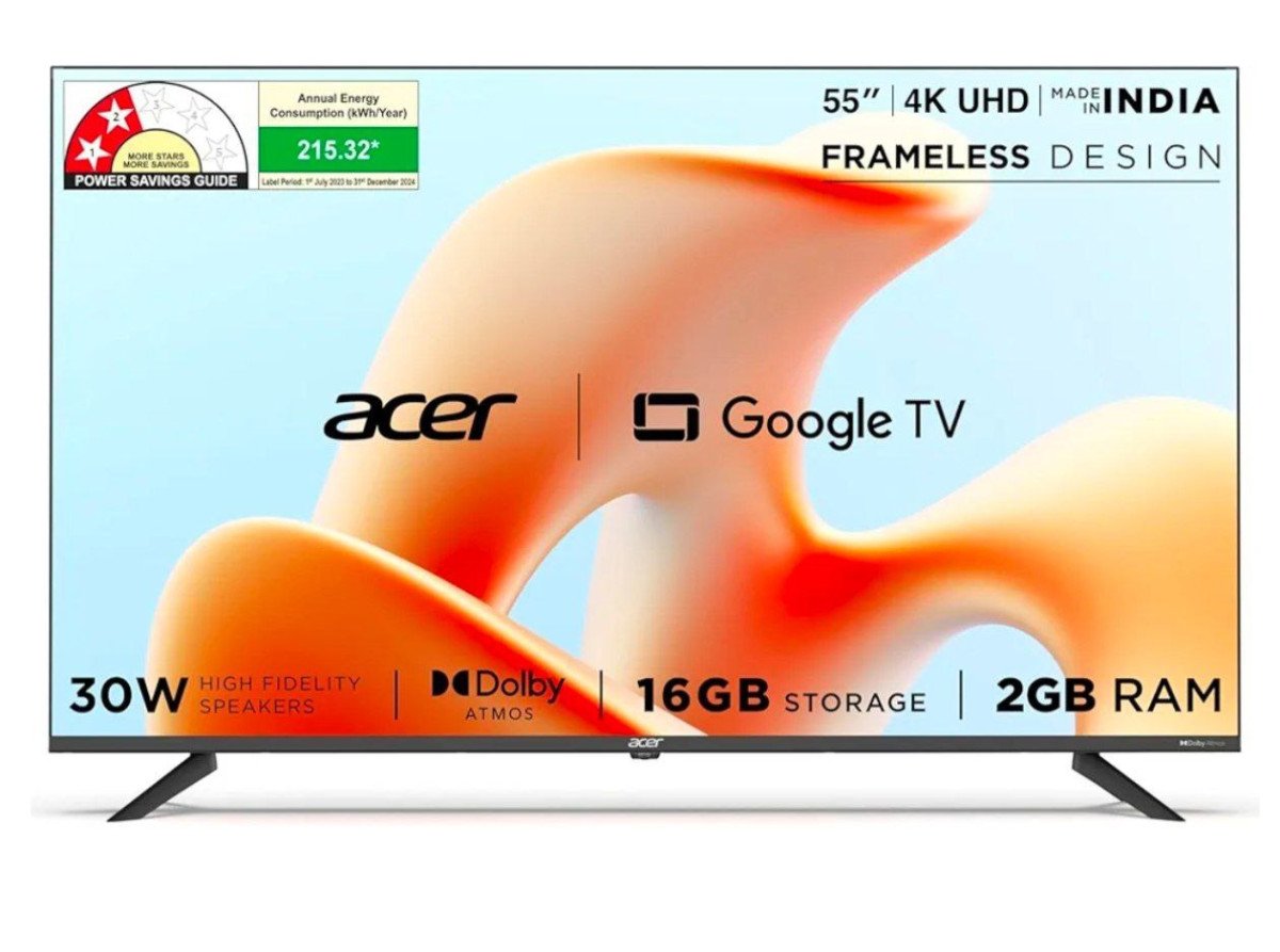 Acer (55 inches) G Plus Series 4K Ultra HD LED Smart Google 