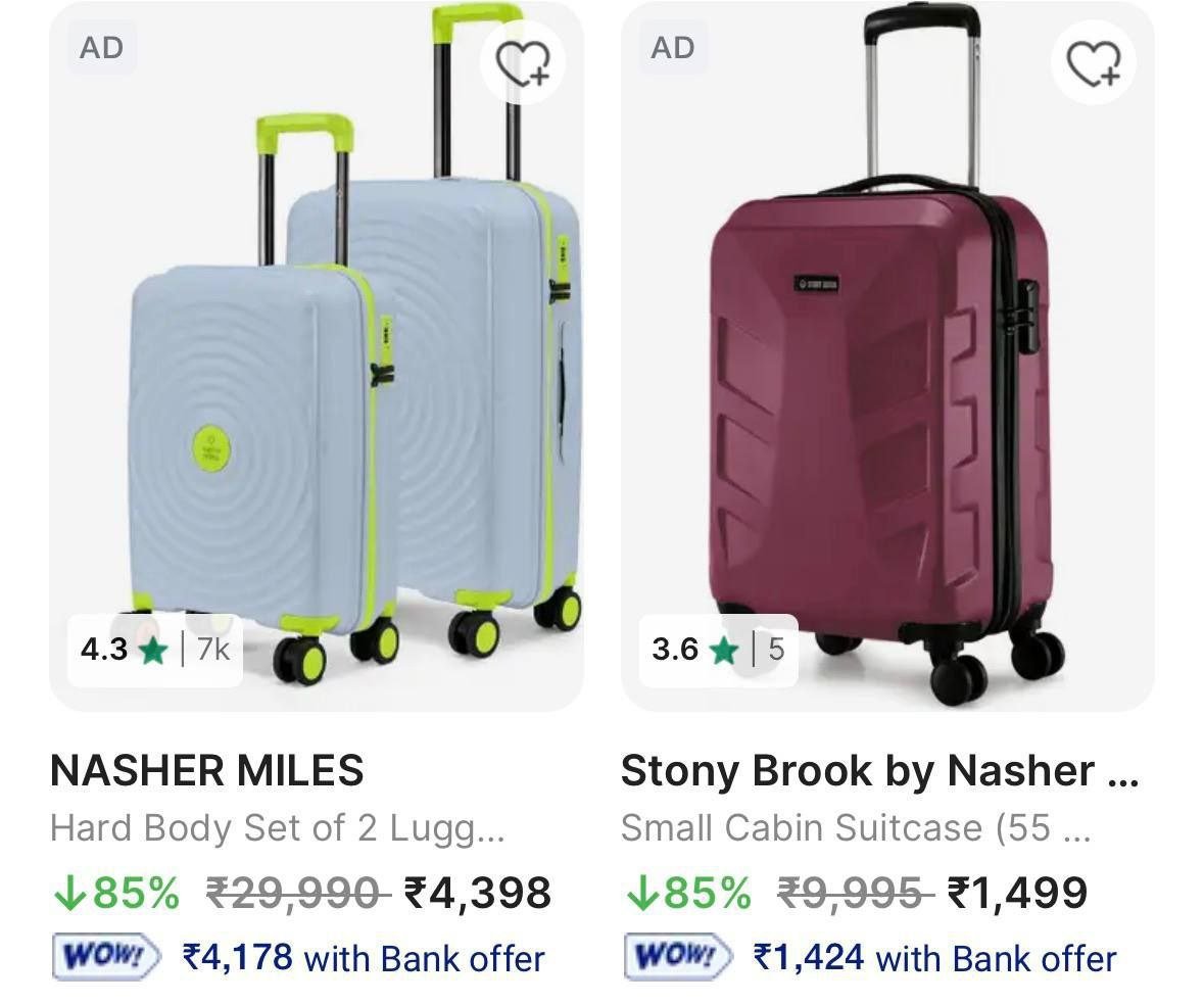 Upto 87% Off On Nasher Miles Trolley Bags.



More Details �