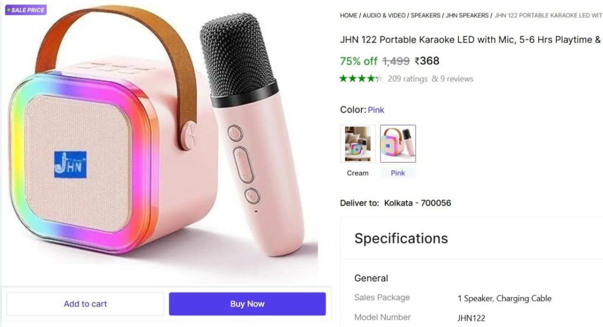 🔥 Bluetooth Speaker @ ₹368

🔗 

5-6 Hrs Playtime & V