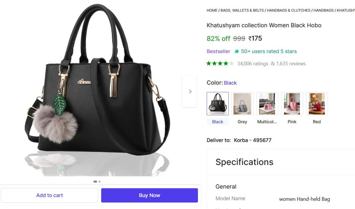 🔥  Women Hand Bag @ ₹175

🔗 

More Details 👉 