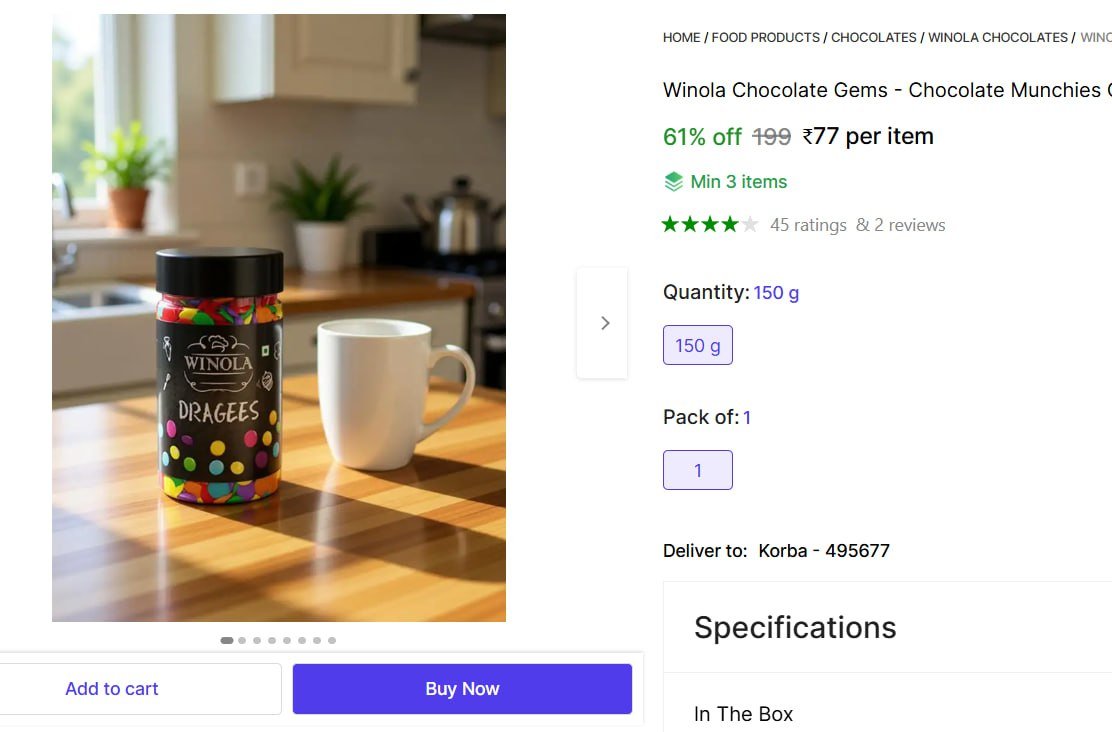 Chocolate Munchies Crackles (150 g) @ ₹77

👉

More Deta