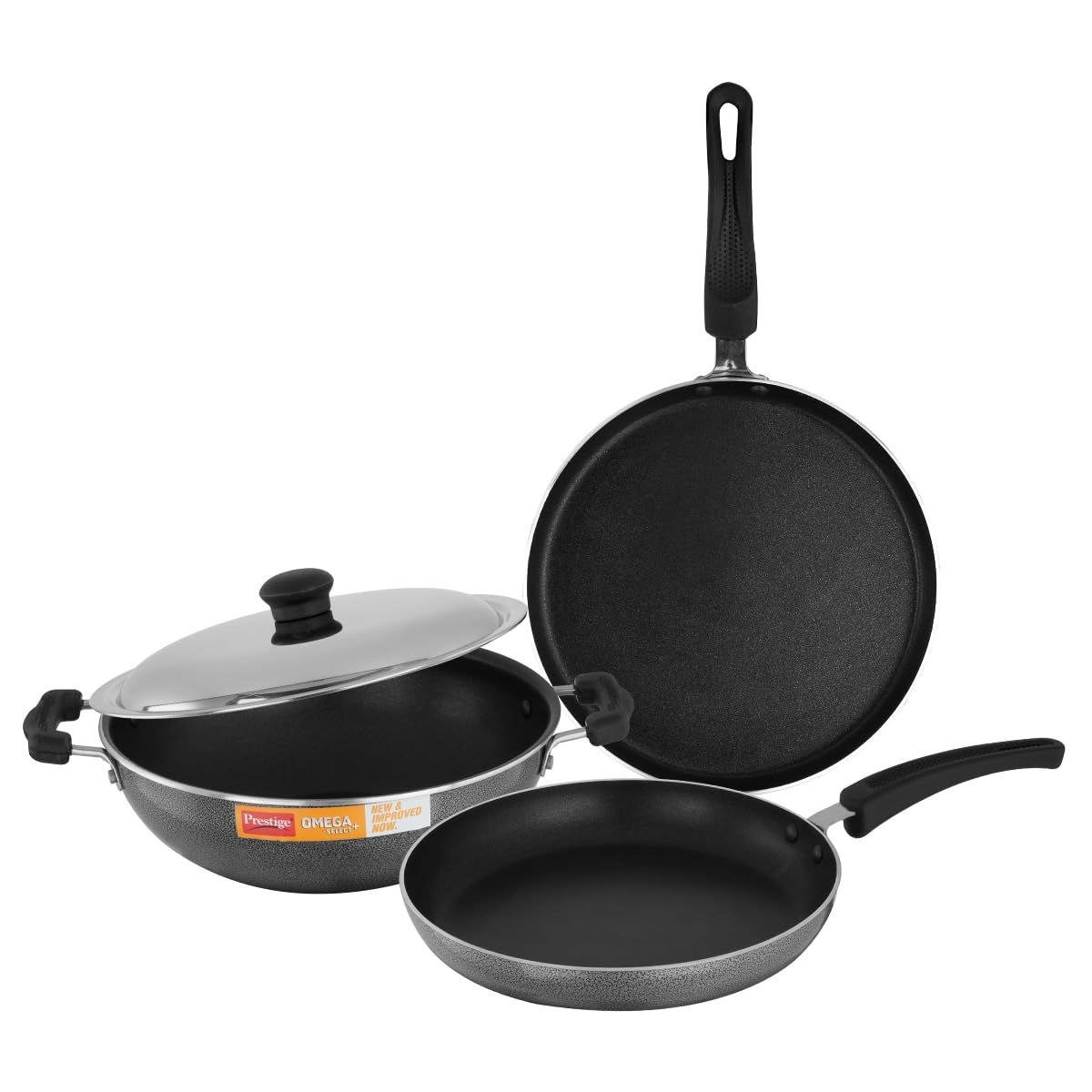 .

Grab 🔥 
1,677₹

Prestige Non-Stick 3 Pc Cookware Set