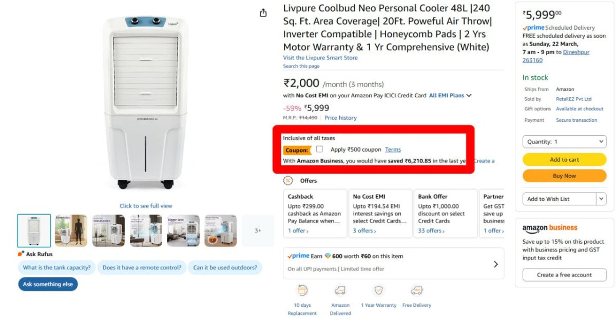 4999 

Apply ₹500 Off Coupon

More Details 👉 

📢 Joi