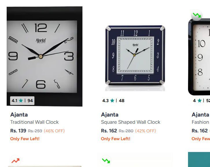 Myntra | Ajanta Clocks starting at Just Rs.139

🔗 

More 