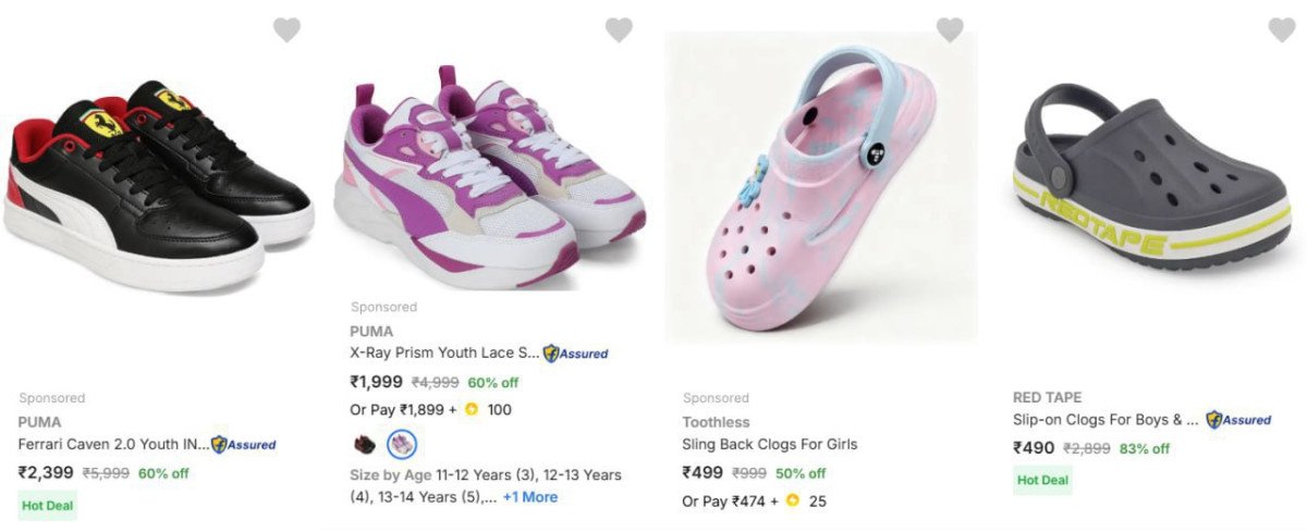 Upto 84% Off On Branded Kids Footwear.



• Crocs, Puma, R