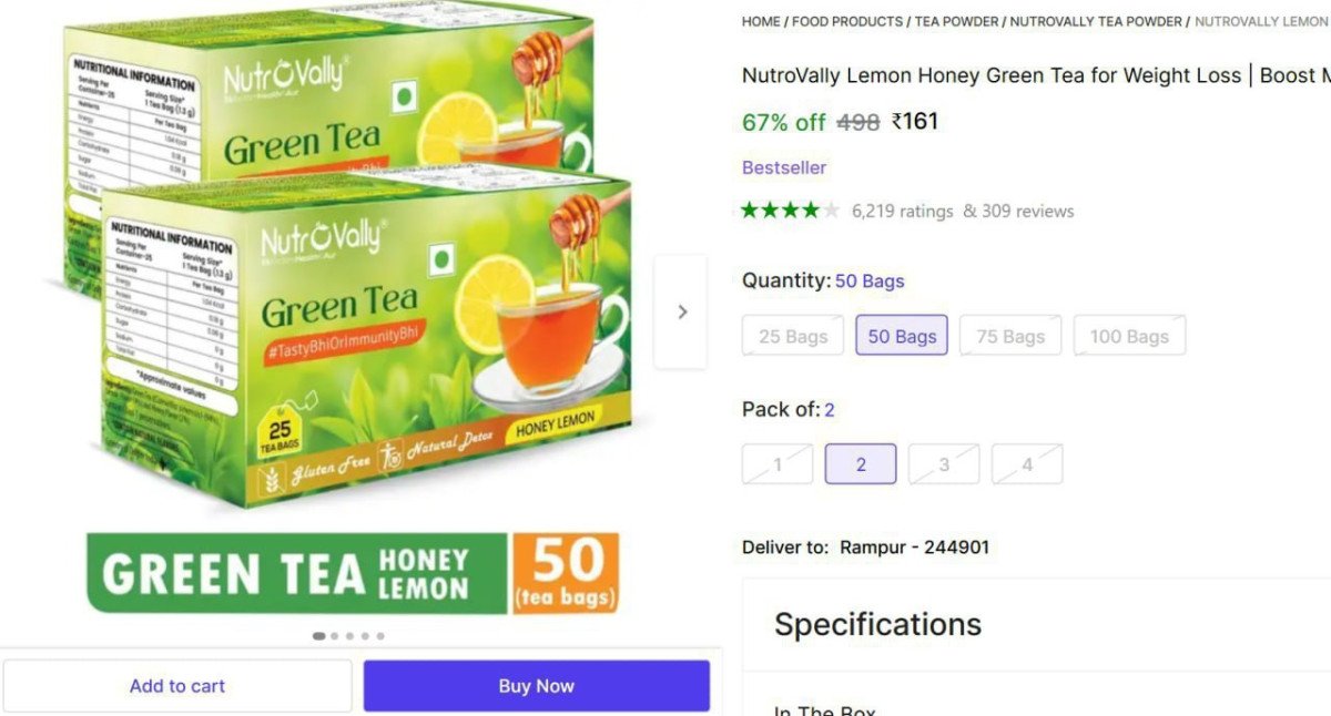 🔥  Lemon Green Tea (50 Bags) at ₹161

🔗 

More D