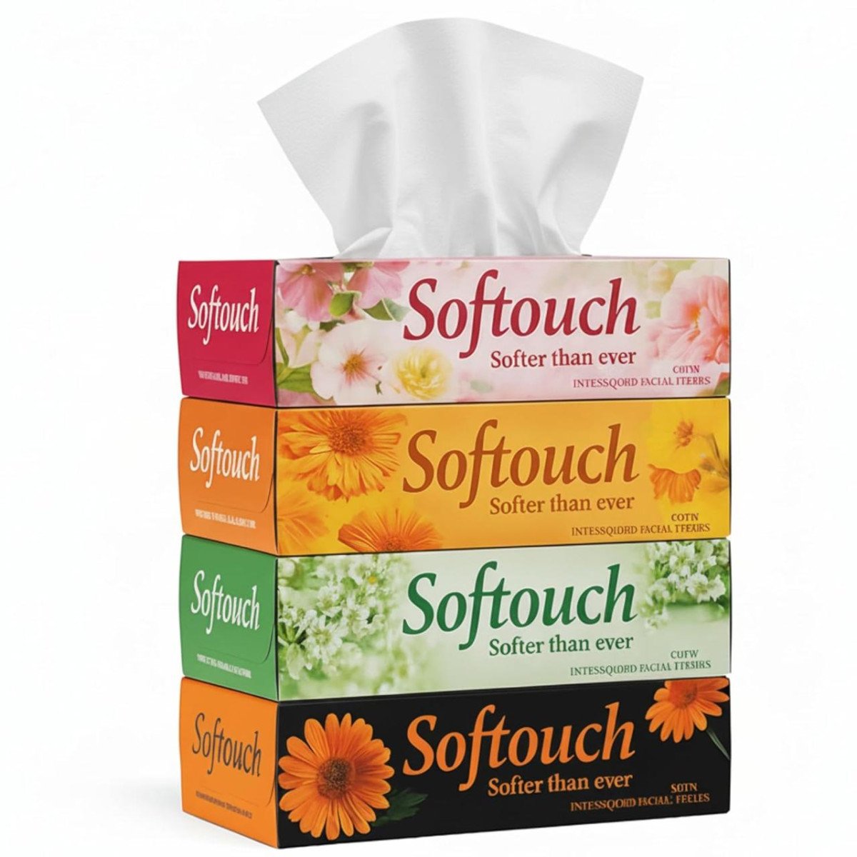 🔥🔥‎Softouch 2 Ply Facial Tissue Box | Car Tissue - P
