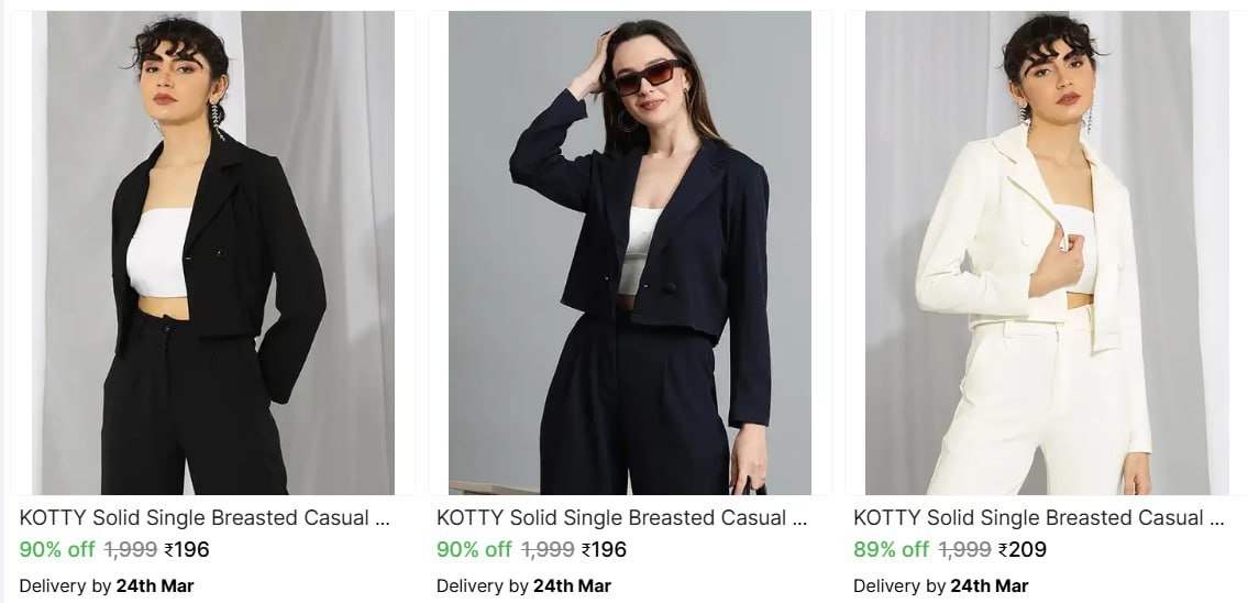 🔥  Women's Blazers From ₹196

🔗 

More Details �