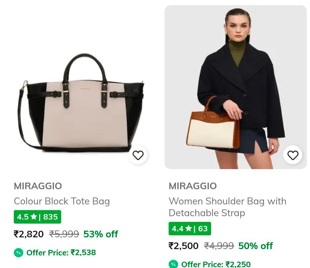 Ajio | Miraggio Min 50%


Soch Min 60%


More Details 👉 
