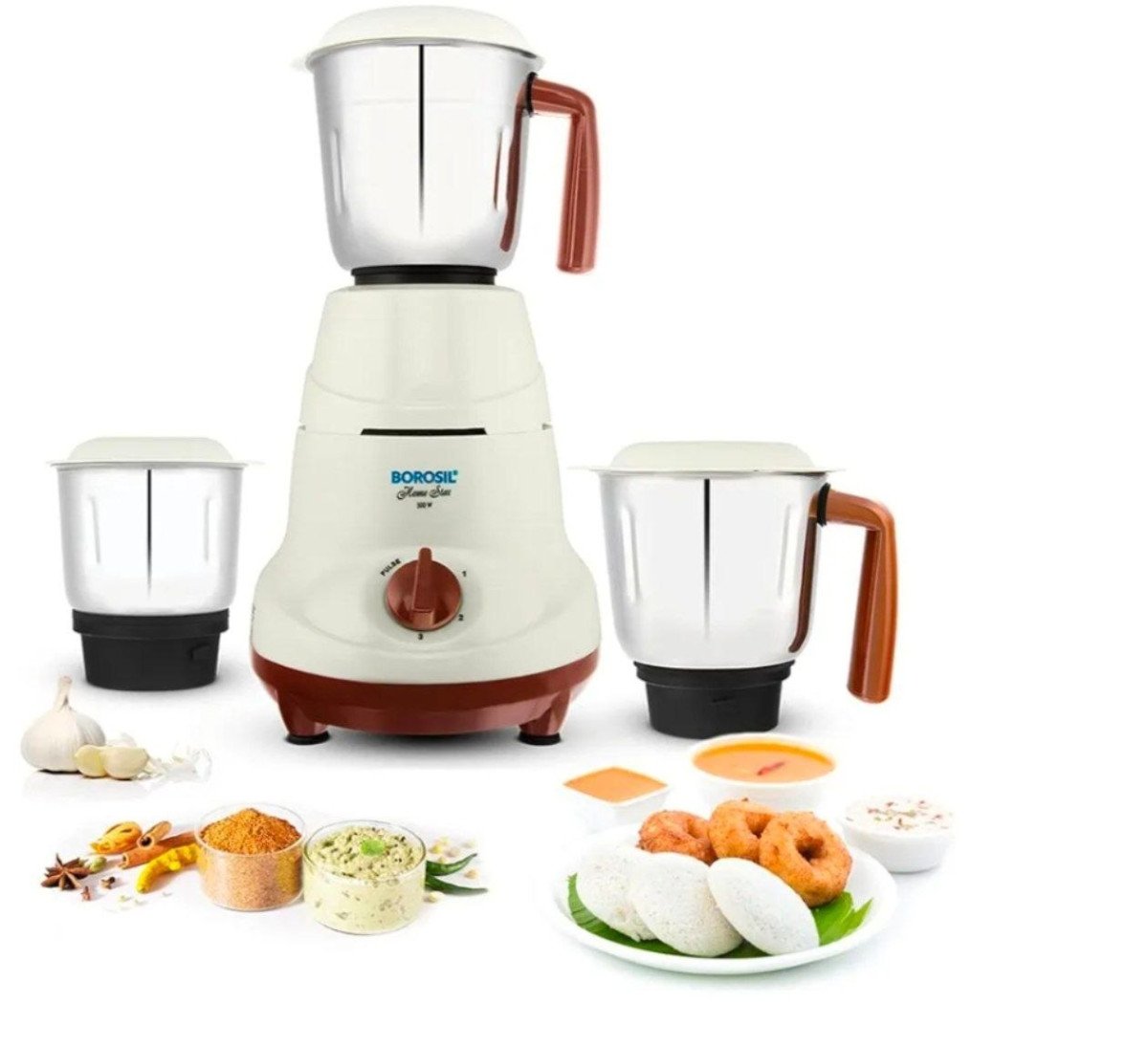 Borosil Wet Dry 500w Mixer Grinder 3 Jars 1669regular 2700 – Best Price in India