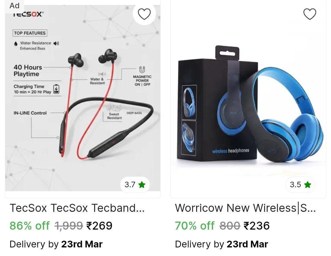 🔥  Bluetooth Headset Starts @ ₹236

🔗 

More Det