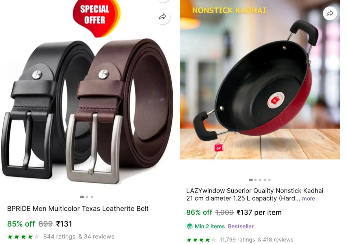 🔥  Men's Belt (Set of 2) at ₹131
🔗 

Non-Stick K