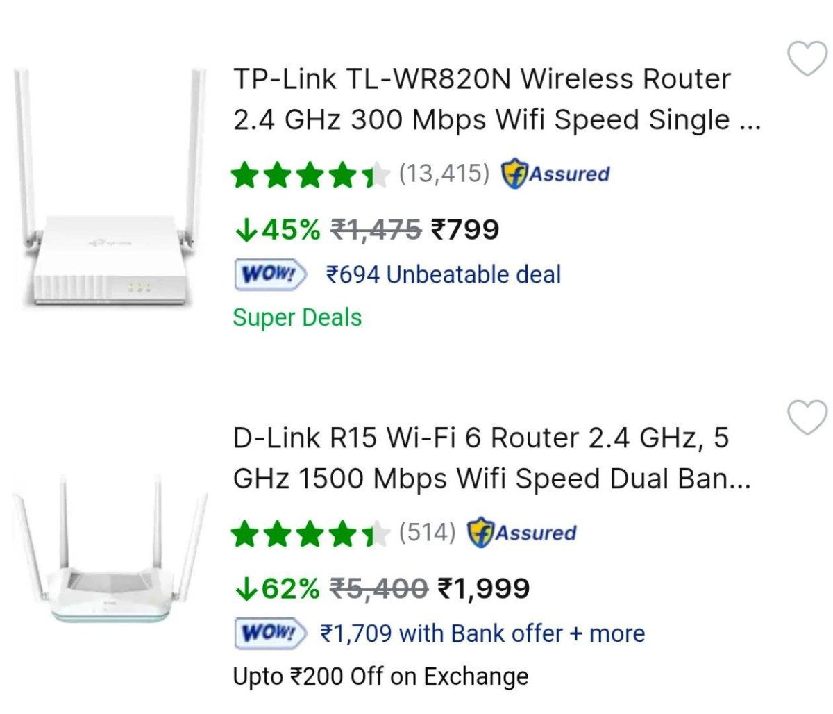 Grab Deal 🔥🔥

 Upto 72% Off On TP-Link Wireless Router