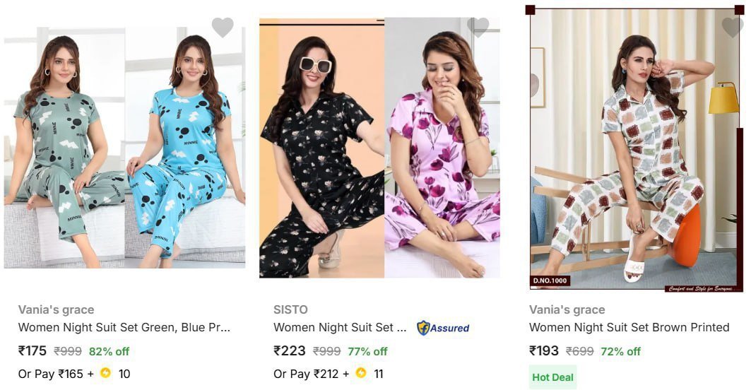 Night Suits for Women Under ₹229.



More Details 👉 

�