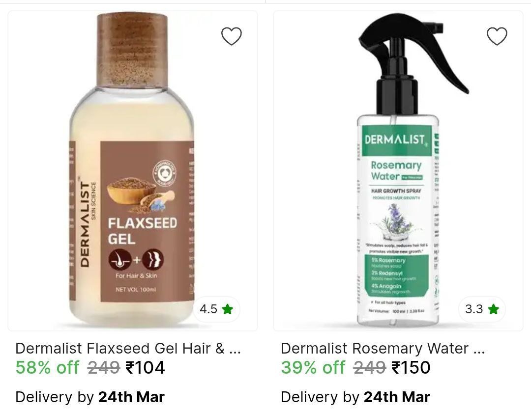 🔥  Dermalist Skincare Starts @ ₹104

🔗 

More De