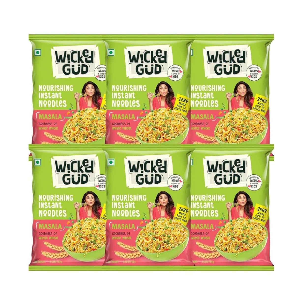 🔥🔥‎WickedGud Nourishing Masala Instant Noodles, Pack