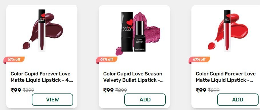 Ondc Crazy Low Prices On Makeup - Lips Use - Sprin