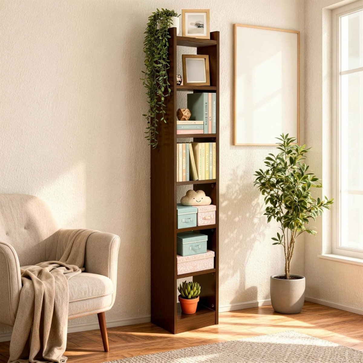 Green Soul Alba 7 Shelves Engineered Wood Book She
