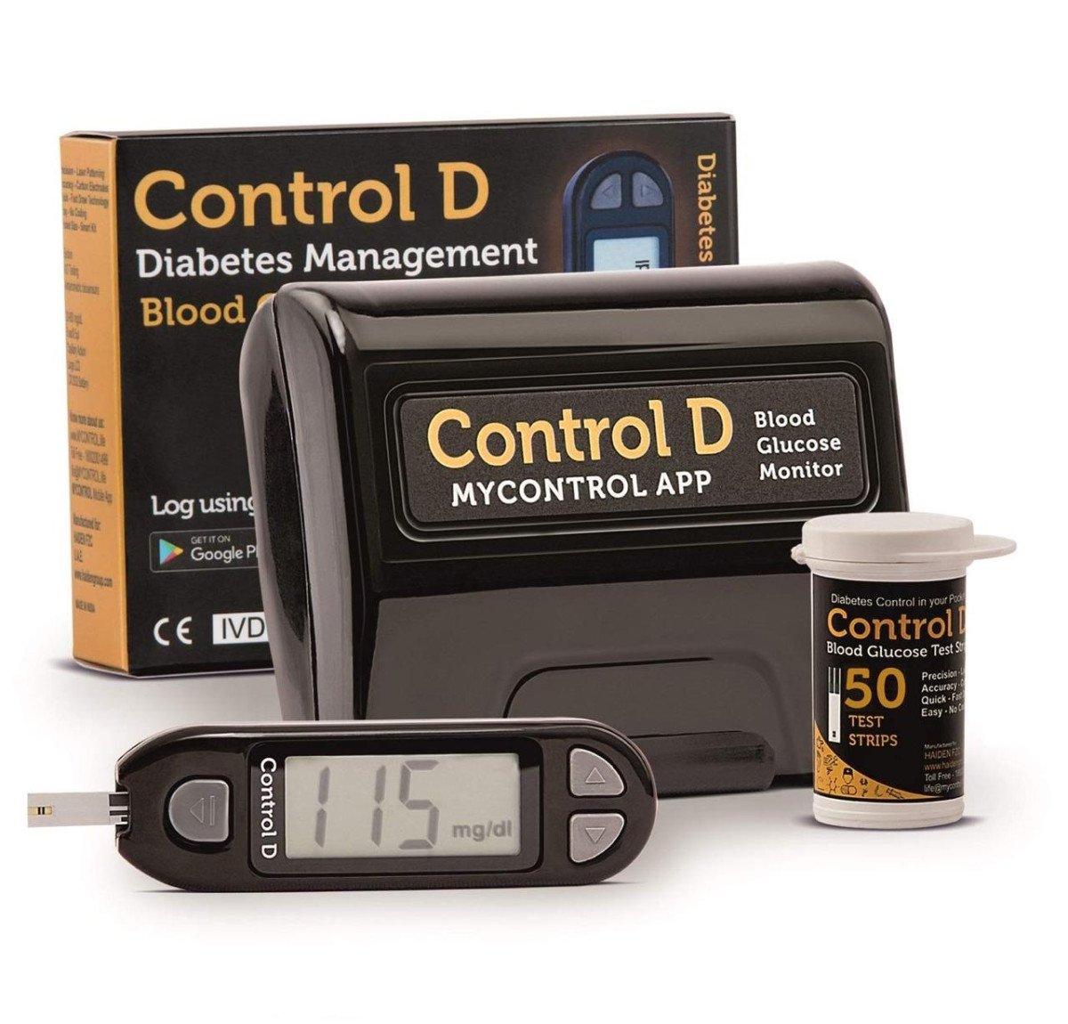 Control D Blood Glucose Monitor (pack Of 50 Strips