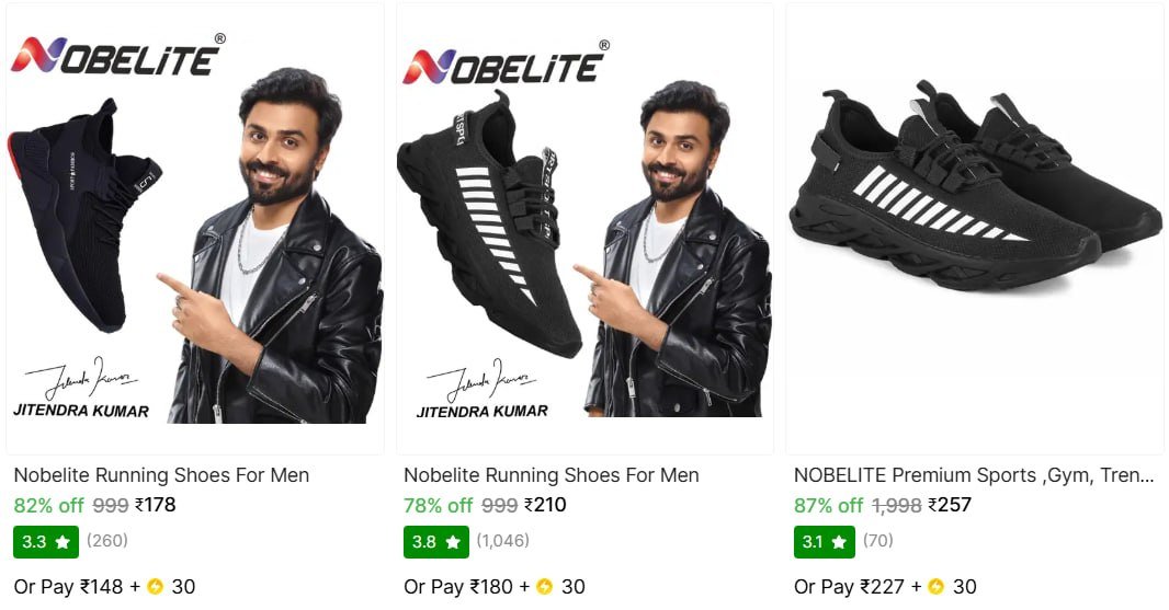 Nobelite Mens Sports Shoes From 178