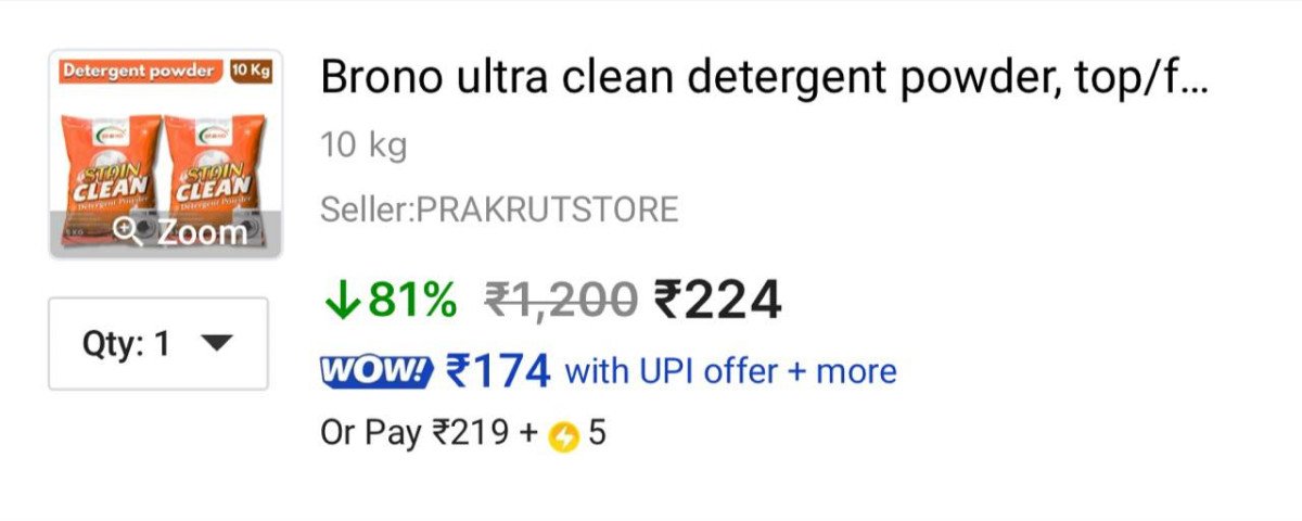 Detergent Powder 10kg At 224 Buy Max Quantity