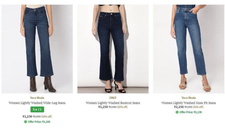 Ajio | Upto 80% Off Vero Moda & ONLY Women's Clothing.

Dresses : 
T-shirts : 
Sweatshirts : 
Jeans : 
Trackpants : 
Shorts : 
Trousers : 

Earn Extra 10% AJIO SUPERCASH

More Details 👉 

📢 Join...