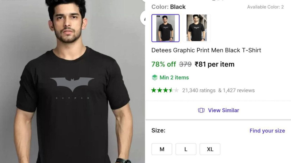 🔥Tshirt @₹81

➡️

✅Min Buy - 2 Qty

More Details 👉 

📢 Join WhatsApp Deals


#DealsHeaven #LootDeals #BestDeals