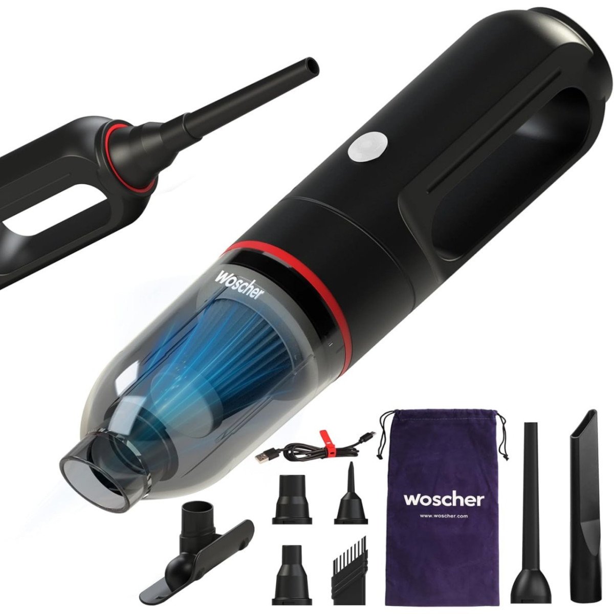 Woscher Dustbuster Cordless 2-in-1 Vacuum Cleaner 