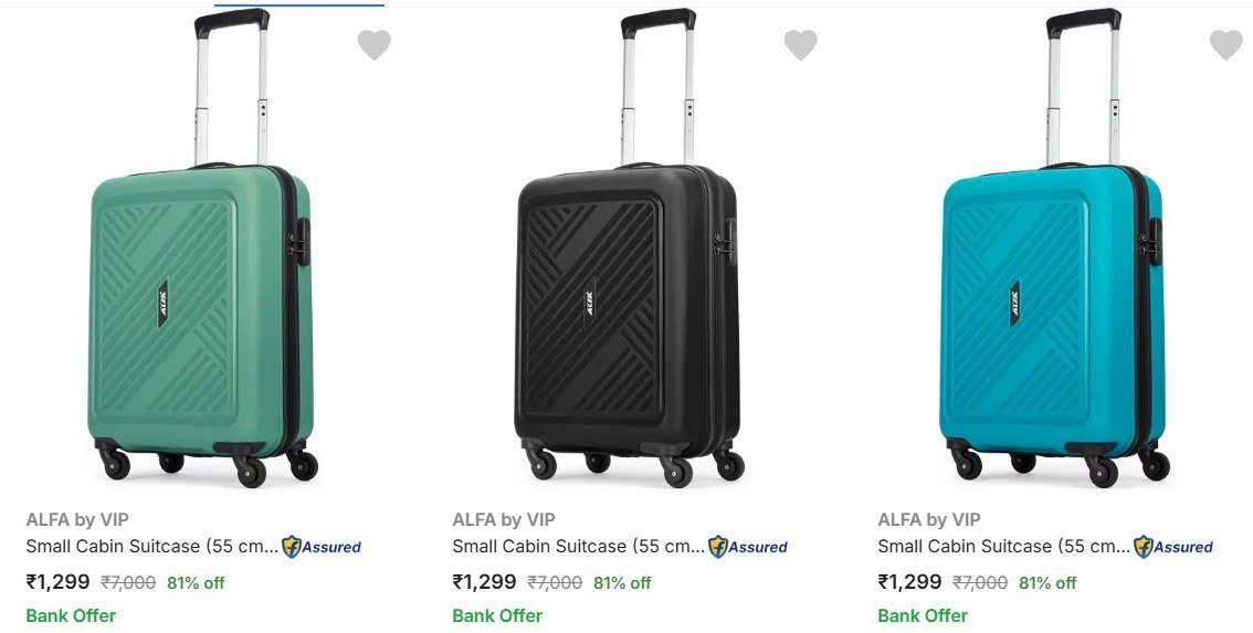 Flipkart | Upto 81% Off On ALFA by VIP Suitcase

🔗 

More Details 👉 

📢 Join WhatsApp Deals


#DealsHeaven #LootDeals #BestDeals
