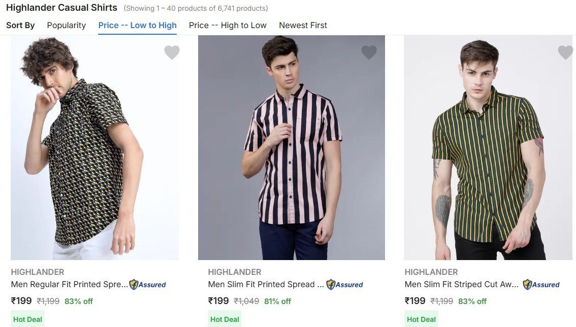 Flipkart | Highlander Casual Shirts Upto 83% Off @199

 👉

More Details 👉 

📢 Join WhatsApp Deals


#DealsHeaven #LootDeals #BestDeals