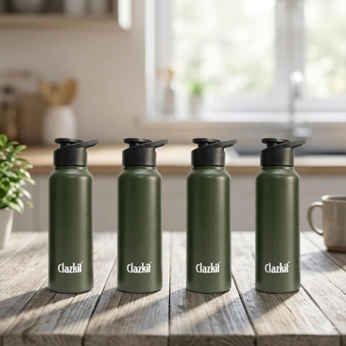 Clazkit Alpha Sporty Stainless Steel Water Bo