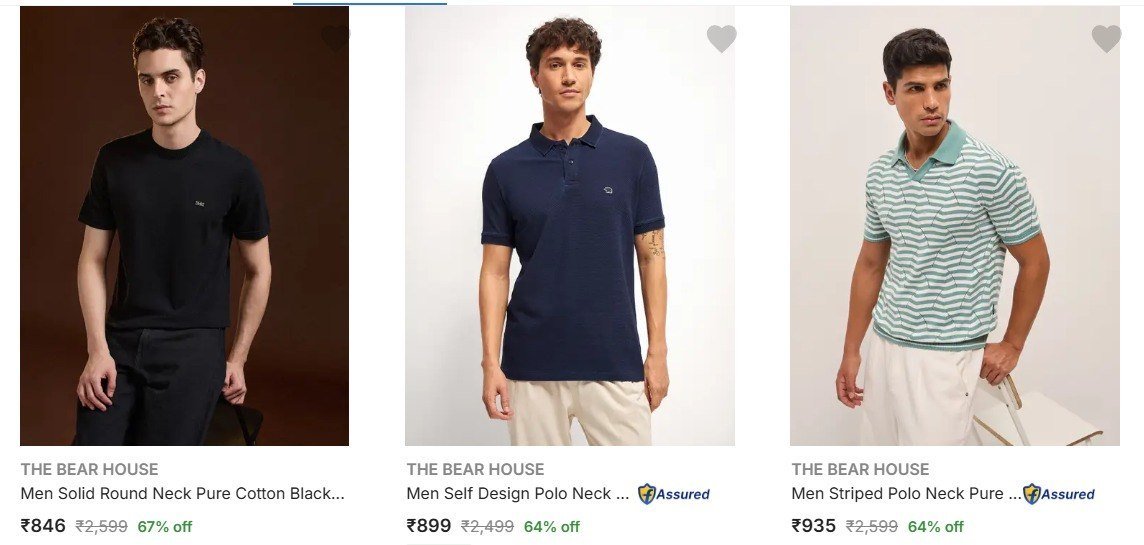Flipkart | Upto 69% Off On The Bear House Clothing.

Shirts 
Tshirts 
Jeans 

More Details 👉 

📢 Join WhatsApp Deals


#DealsHeaven #LootDeals #BestDeals