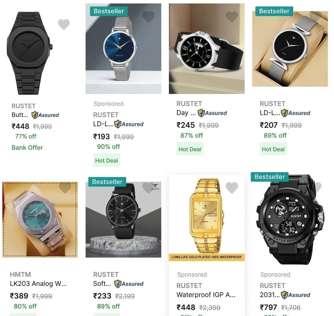 GRAB : Upto 90% Off On Watches.



More Details 👉 

📢 Join WhatsApp Deals


#DealsHeaven #LootDeals #BestDeals