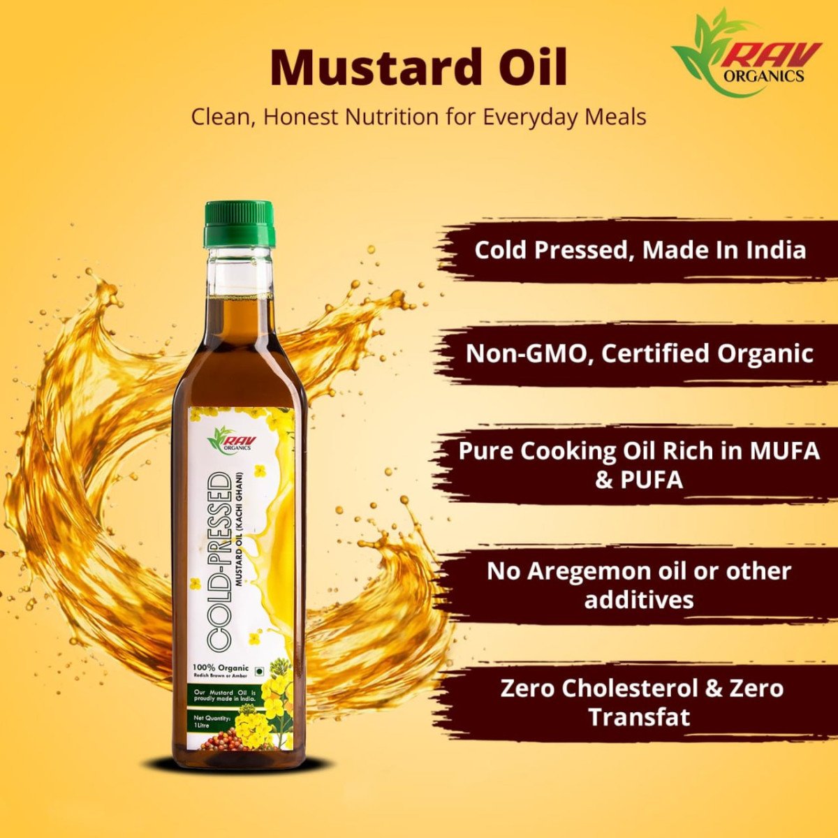 Cold Pressed Mustard Oil 1 Ltr 227