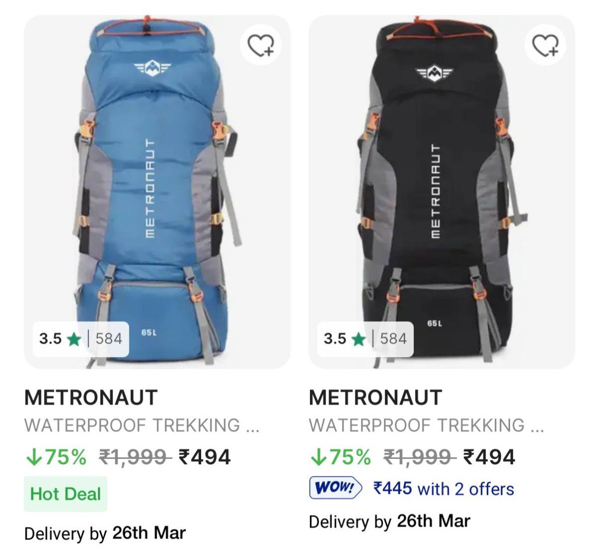 Metronaut Rucksacks Bag Upto 75% Off 

 

More Details 👉 

📢 Join WhatsApp Deals


#DealsHeaven #LootDeals #BestDeals
